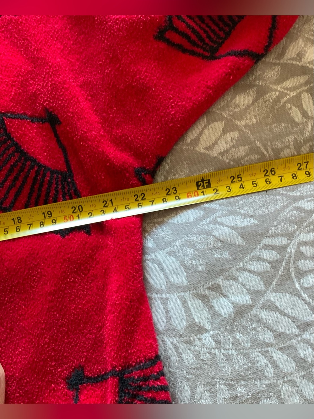 Vintage Diamond Tea Red Robe - Picture 6 of 8